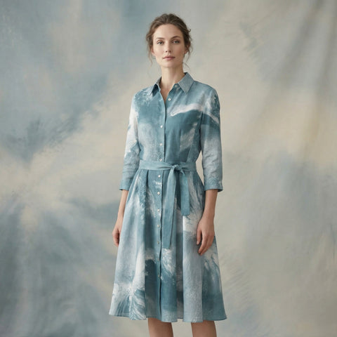 Rochie de in Grey Flowers Whispers