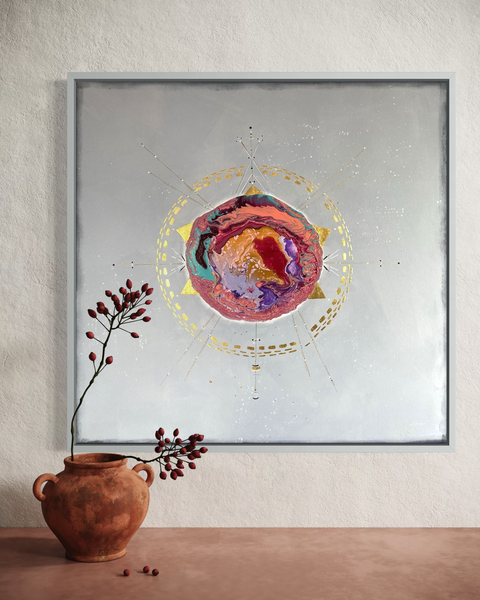 Pictură originală abstractă "King of the Soul"