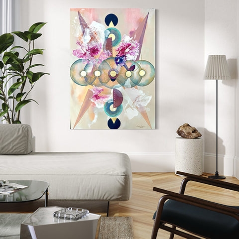 Pictură originală abstractă The Alchemy of Circles