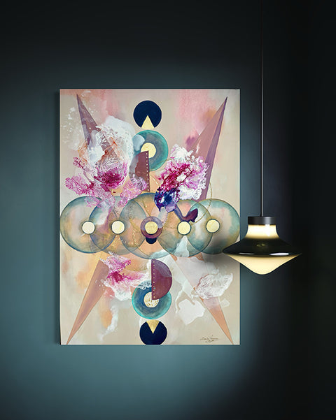 Pictură originală abstractă The Alchemy of Circles