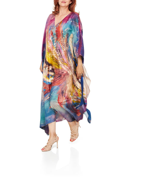 Rochie caftan din mătase Balada