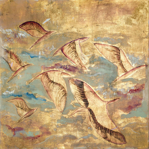Pictură originală Golden Flight