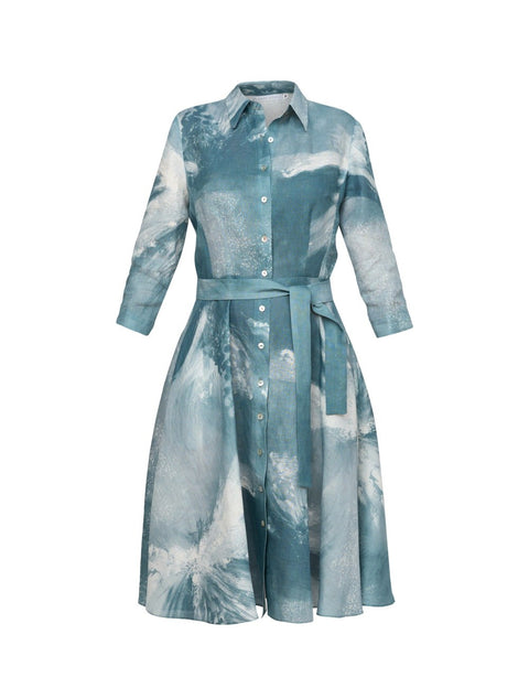 Rochie de in Grey Flowers Whispers
