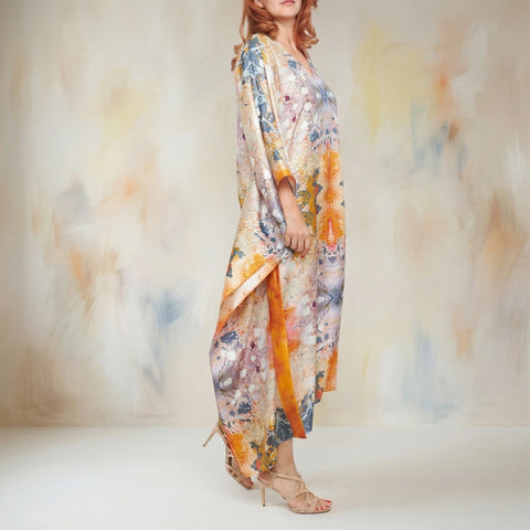 Rochie caftan din mătase Blessing