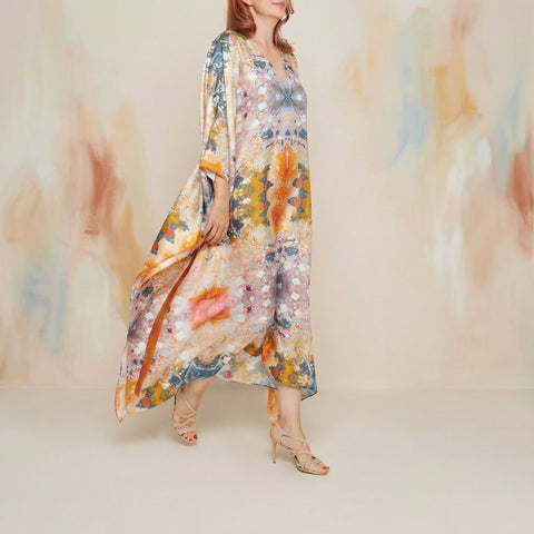Rochie caftan din mătase Blessing