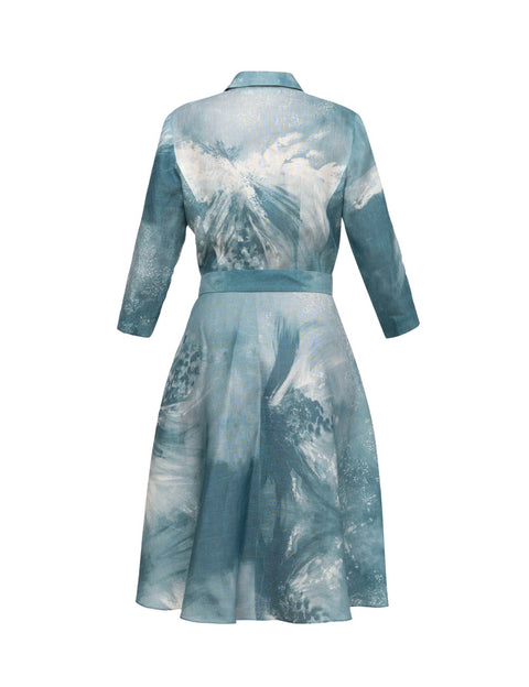 Rochie de in Grey Flowers Whispers