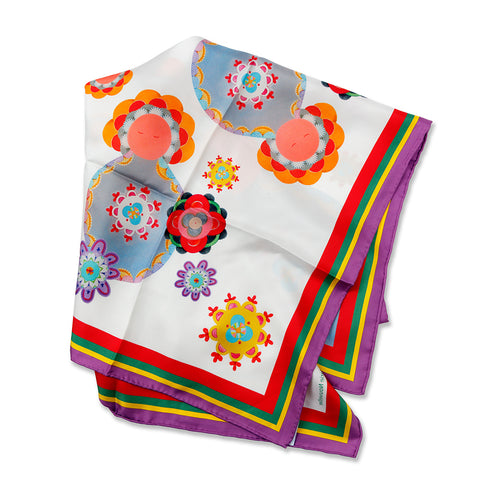 Eșarfă din mătase Doll Mandala