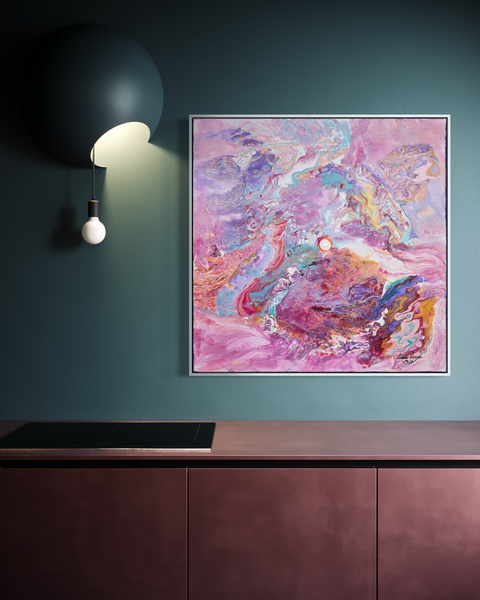 Pictură originală abstractă Melting Love