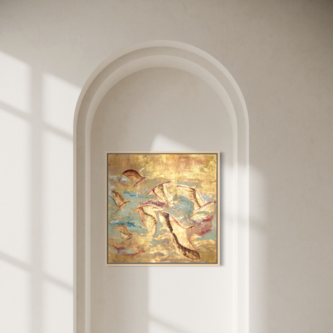 Pictură originală Golden Flight