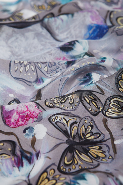 Eșarfă din mătase Butterfly World