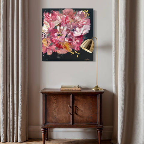 Pictură florală abstractă originală Blossom Dance