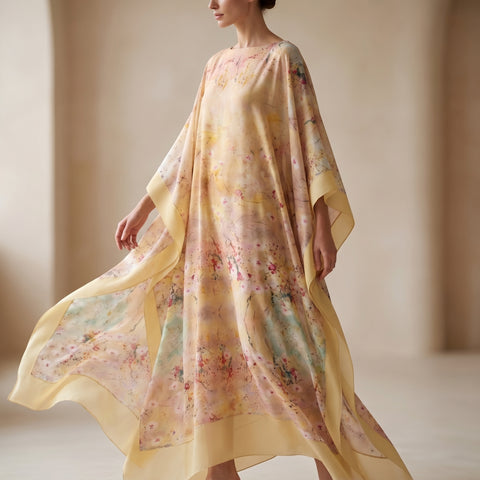 Rochie kaftan mătase Scent of a Dream