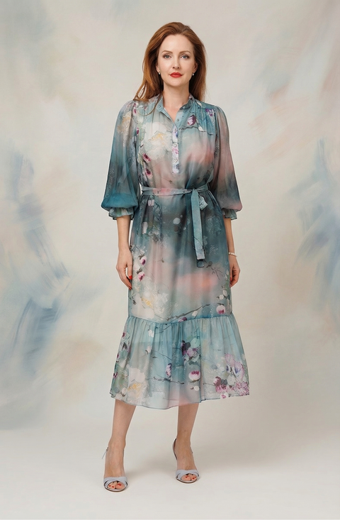 Rochie voal mătase Nature Whispering