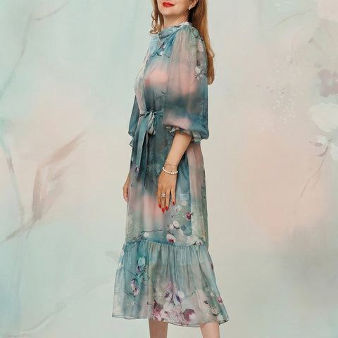 Rochie voal mătase Nature Whispering