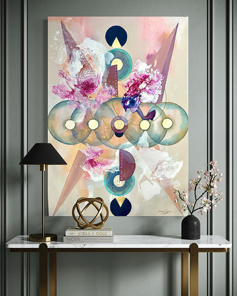 Pictură originală abstractă The Alchemy of Circles