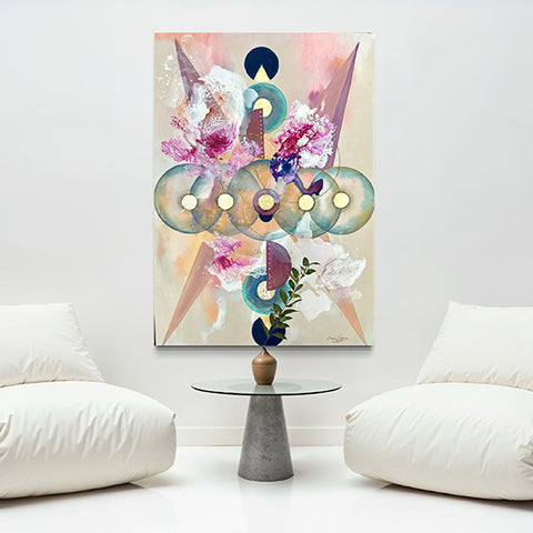 Pictură originală abstractă The Alchemy of Circles