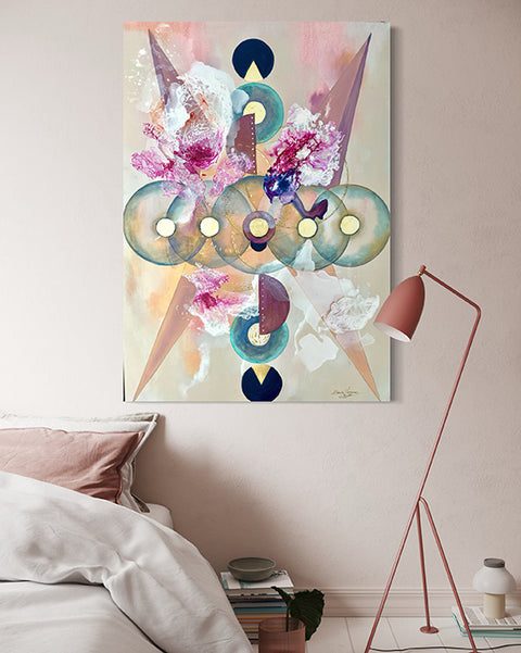 Pictură originală abstractă The Alchemy of Circles