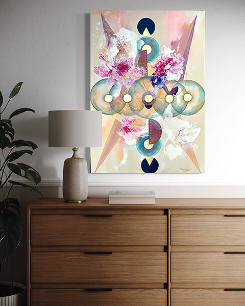 Pictură originală abstractă The Alchemy of Circles